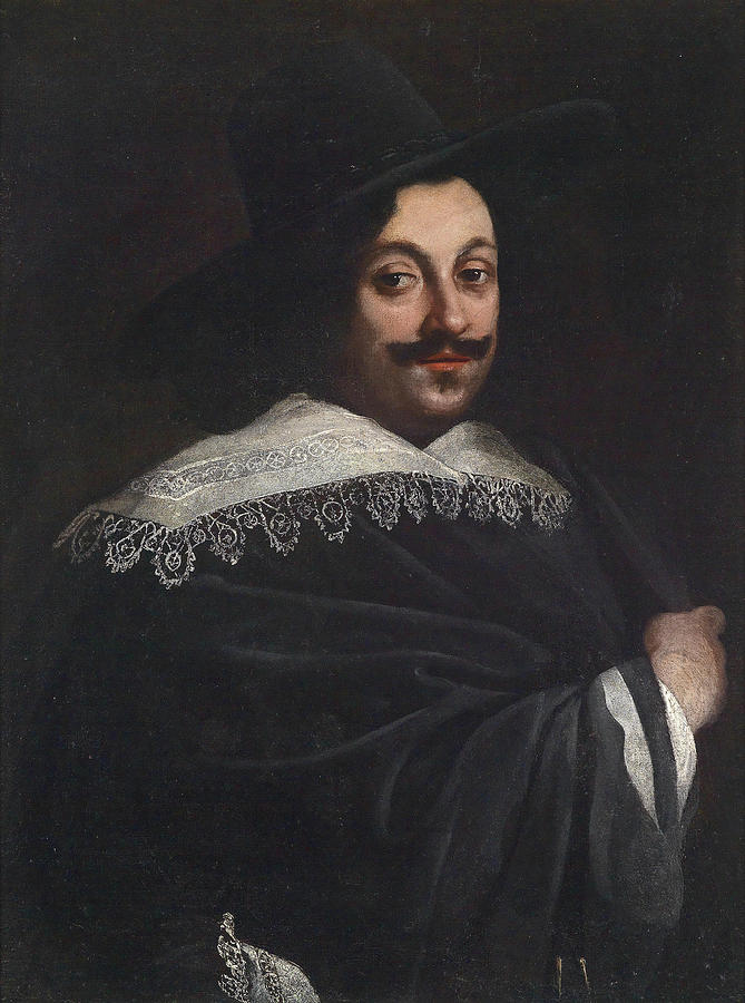 Portrait of a nobleman Painting by Orazio Fidani