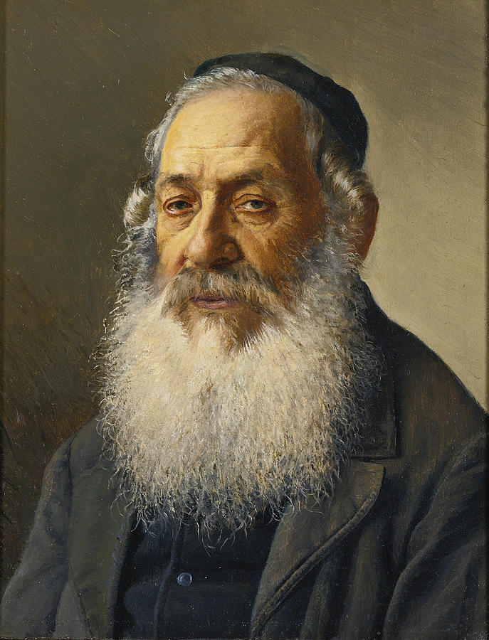 Portrait Of A Rabbi 2 Painting by Isidor Kaufmann