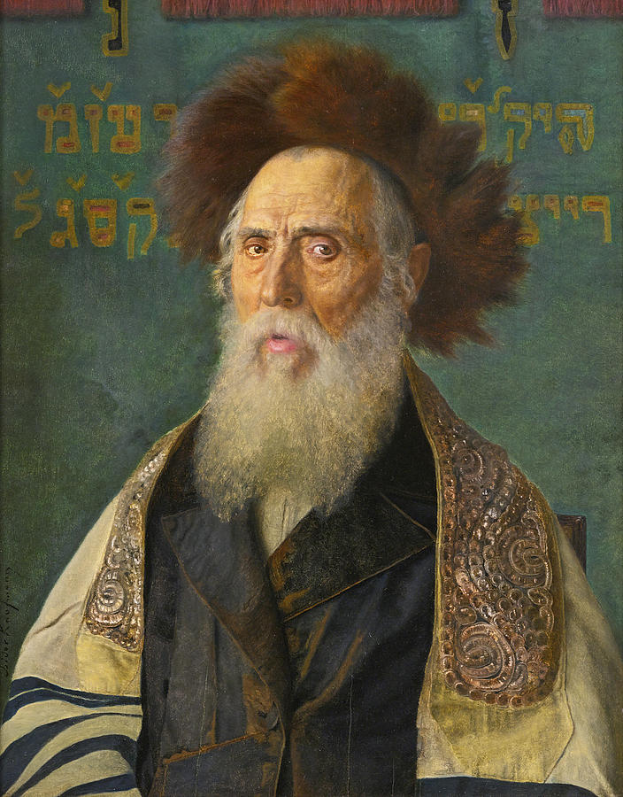 Portrait Of A Rabbi 3 Painting by Isidor Kaufmann