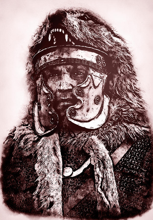 Portrait of a Roman Legionary - 23 Drawing by AM FineArtPrints