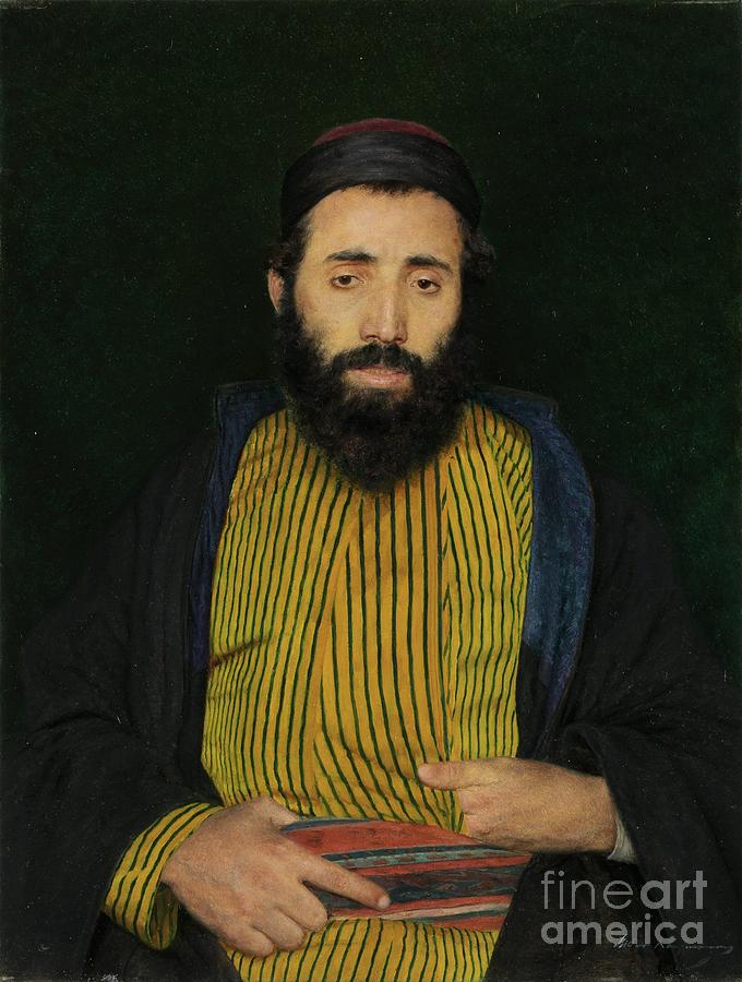 Portrait of a Sephardic Jew Painting by Celestial Images