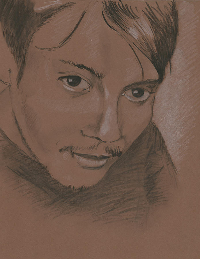 Portrait of a Stranger  Drawing by Masha Batkova