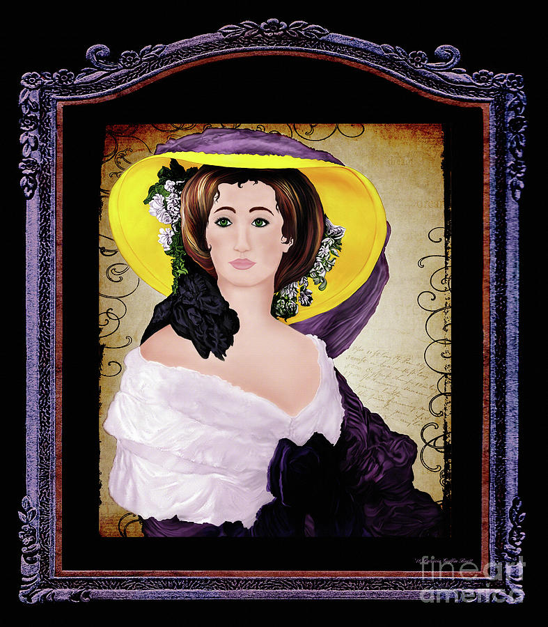 Portrait of a Victorian Lady Mixed Media by Patricia Griffin Brett