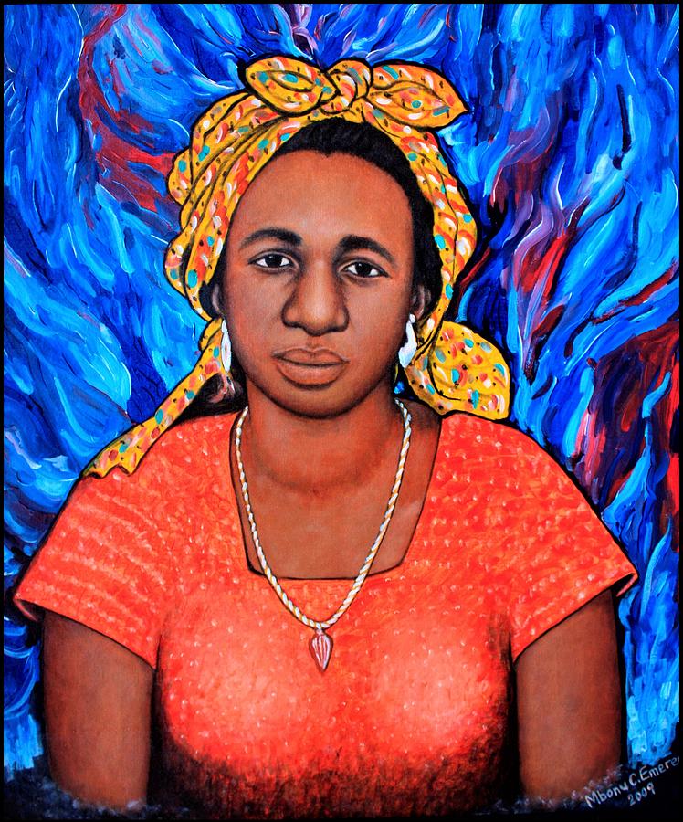 Abstract Painting - Portrait of a Virtuous Woman by Mbonu Emerem