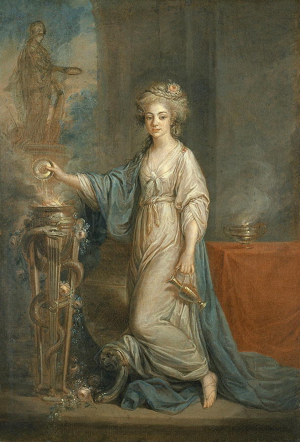 Spring Painting - Portrait Of A Woman As A Vestal Virgin by Angelica Kauffmann