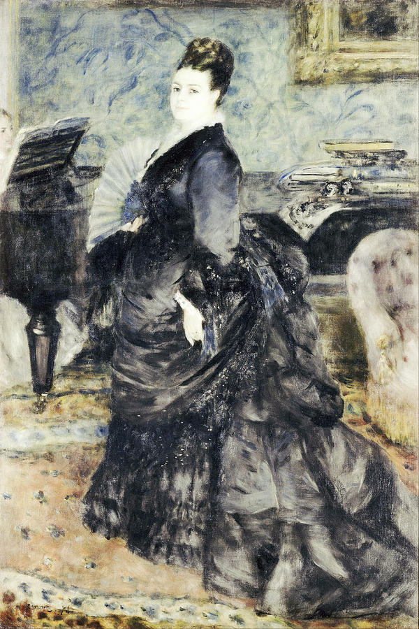 Portrait Painting - Portrait of a Woman, called of Mme Georges Hartmann  by Pierre-Auguste Renoir
