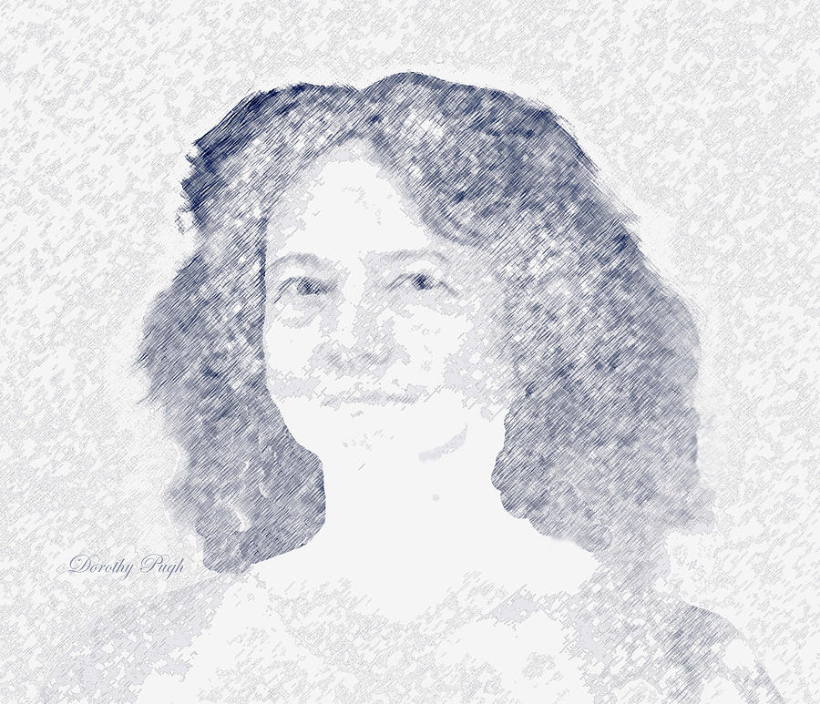 Portrait Digital Art - Portrait of a Woman by Dorothy  Pugh