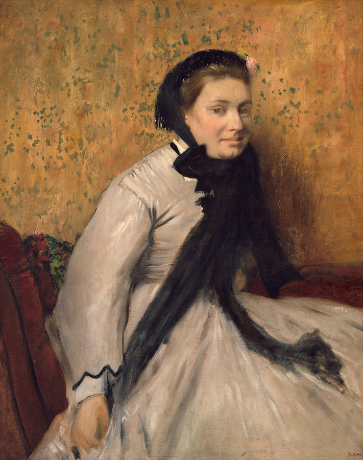 Portrait of a Woman in Gray Painting by Edgar Degas