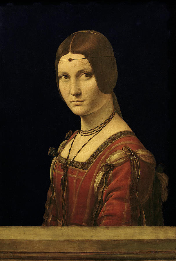 Leonardo Da Vinci Painting - Portrait of a Woman by Leonardo da Vinci