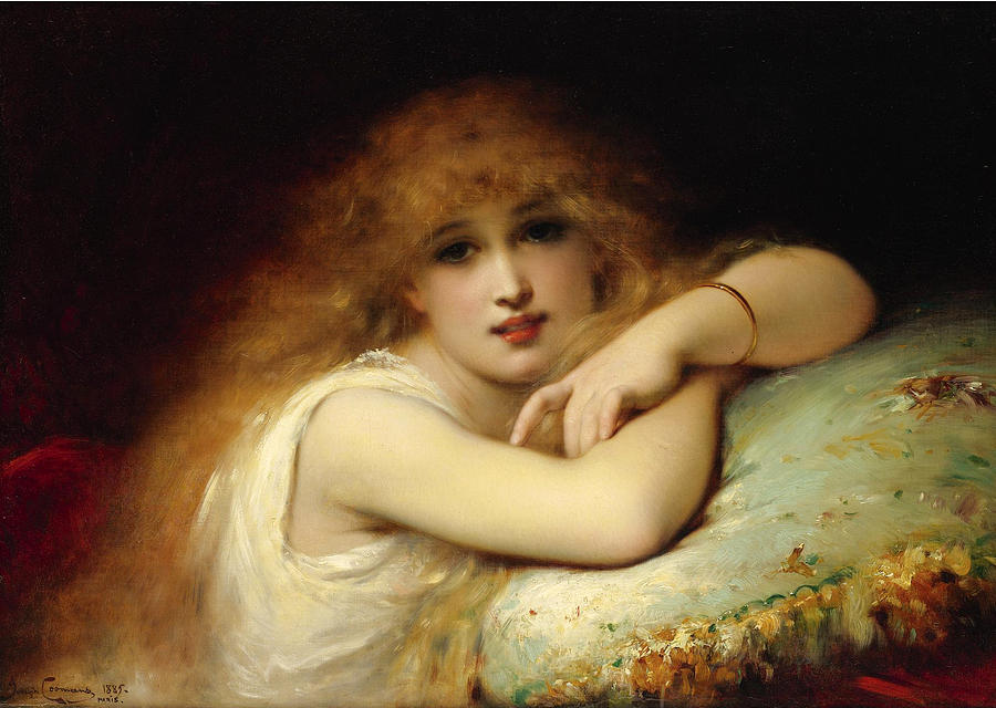 Portrait of a Woman of Leisure Painting by Pierre Olivier Joseph