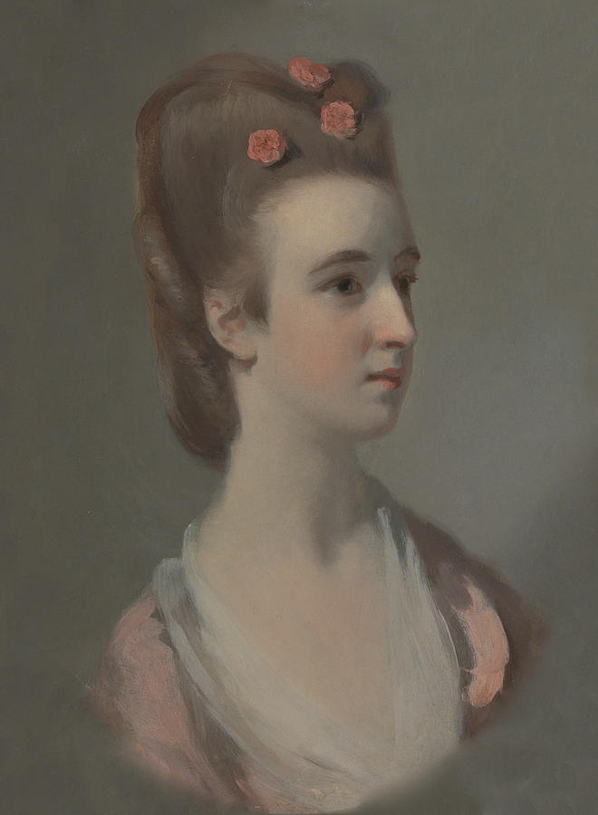 Portrait of a Woman, Possibly Miss Nettlethorpe Painting by Henry Walton