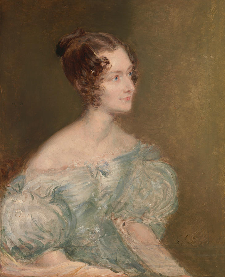 Portrait of a Woman, Probably Mrs. Price of Rugby Painting by John Linnell