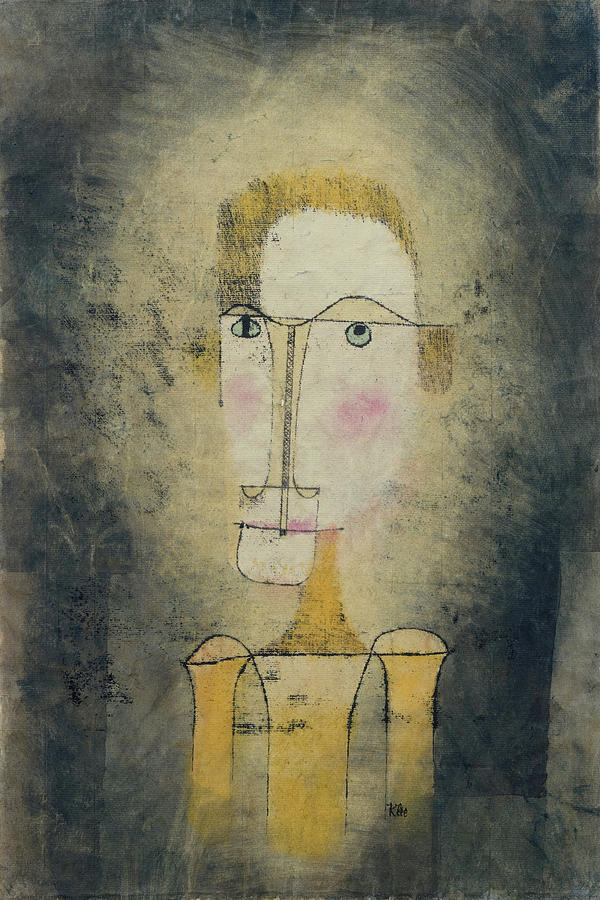 Portrait of a Yellow Man by Paul Klee 1921 Painting by Movie Poster Prints