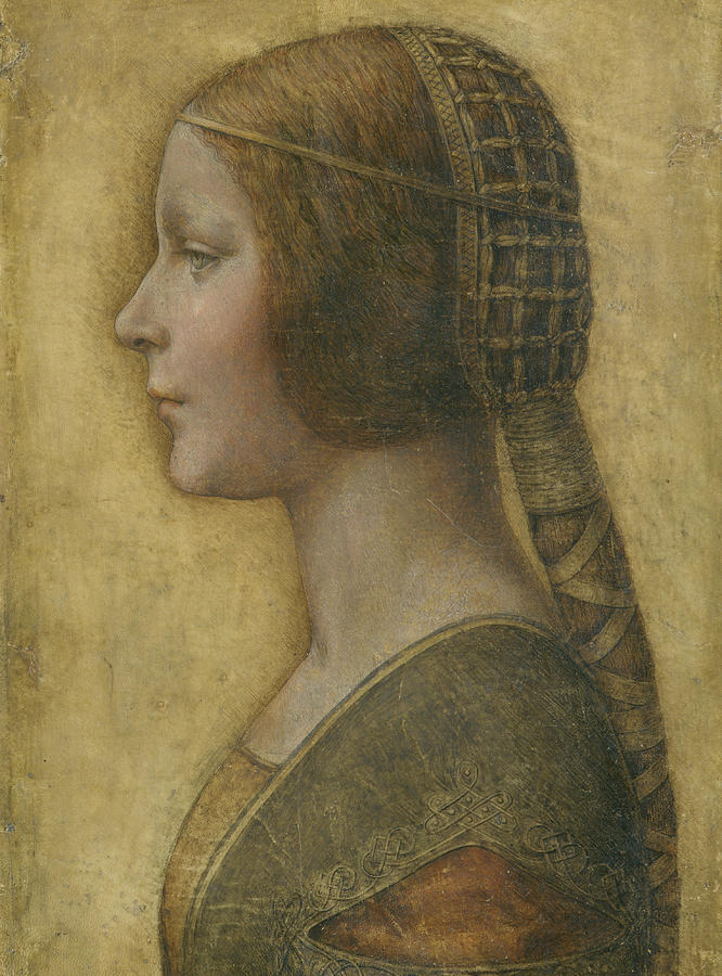 Leonardo Da Vinci Painting - Portrait Of A Young Fiancee by Leonardo Da Vinci