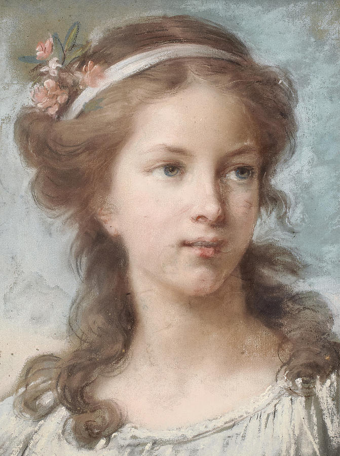 Portrait of a young girl Pastel by Elisabeth Louise - Fine Art America