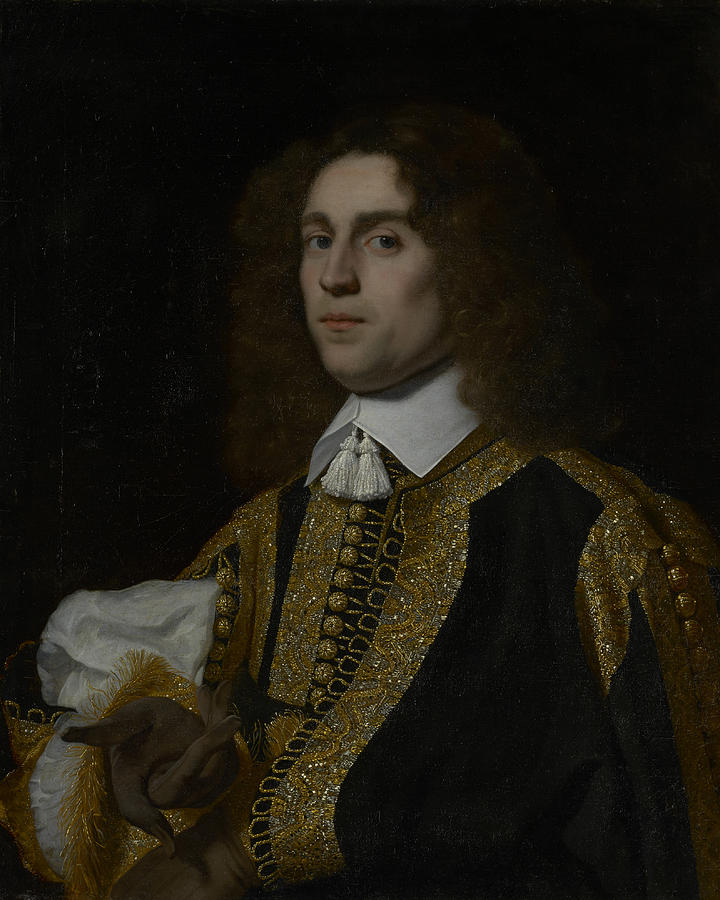 Portrait of a Young Man in Military Costume  Painting by Bartholomeus van der Helst