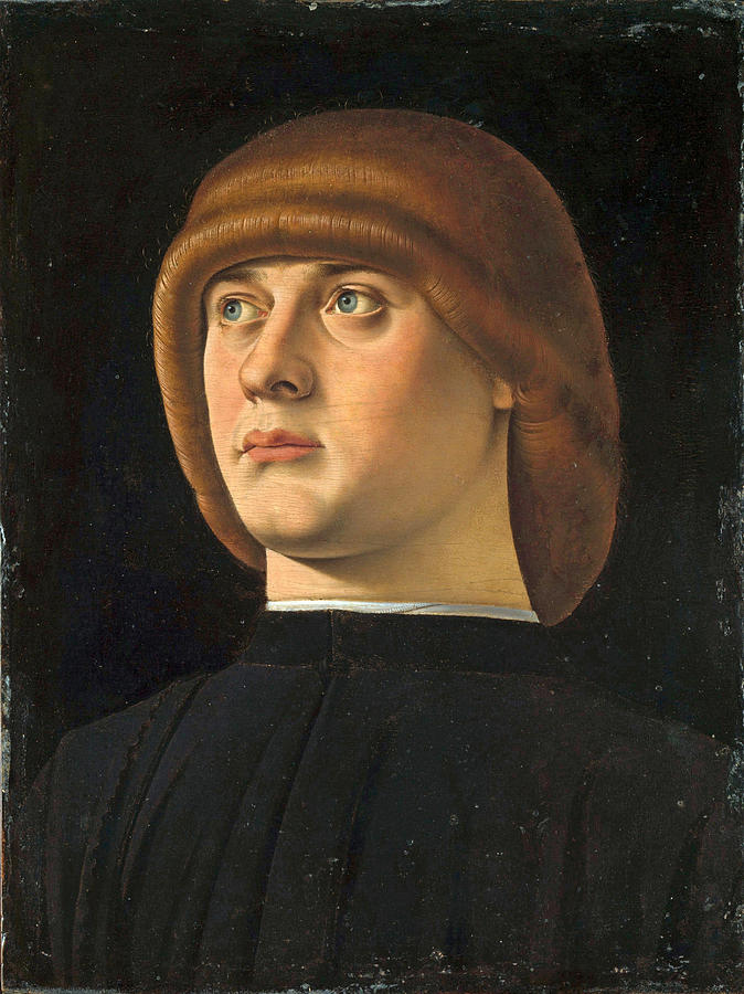 Portrait of a Young Man Painting by Jacometto Veneziano