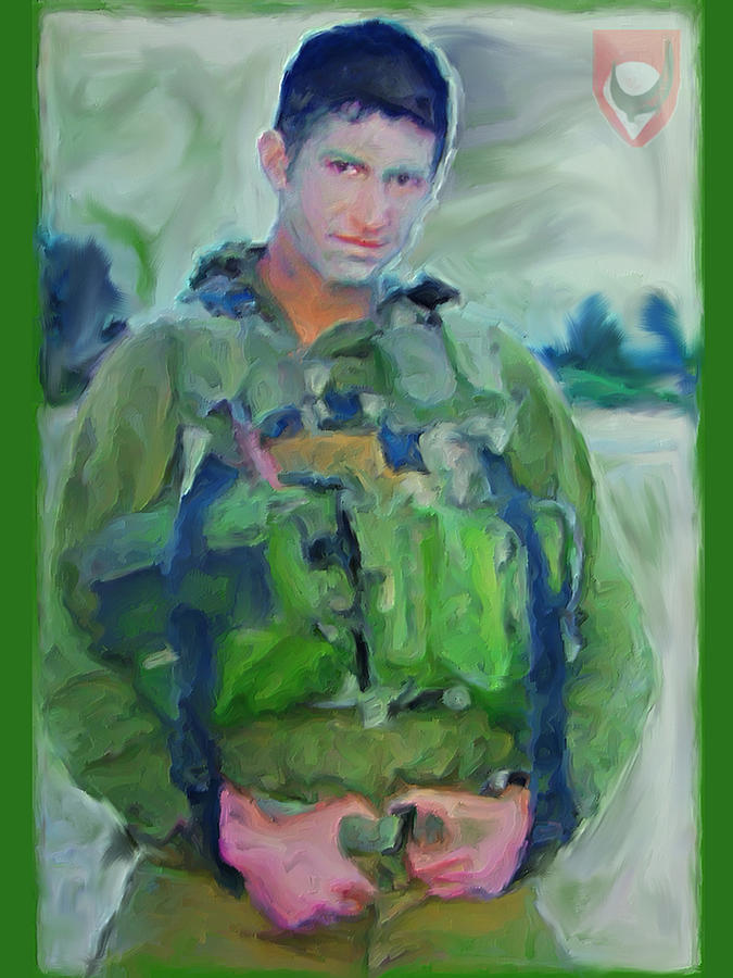 Portrait of a Young Man Soldier in Uniform Combat - War is Too Costly on Teen and Dear Life to Waste Painting by Exclusive Canvas Art