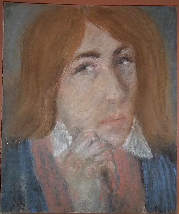 Portrait of a Young Oscar Wilde Drawing by Attributed to James Abbott McNeill Whistler