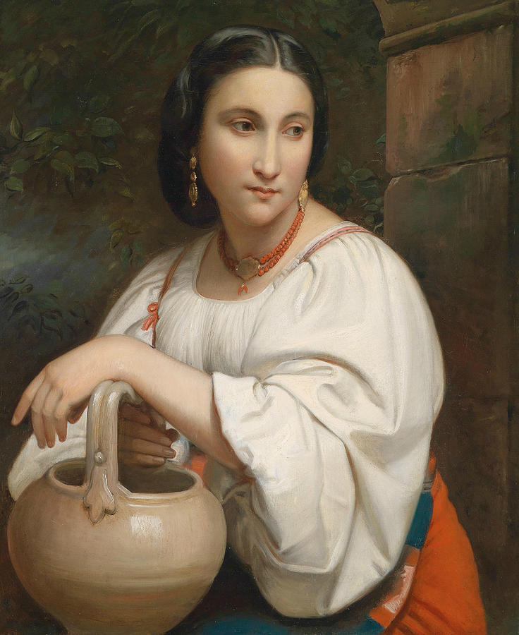 Portrait of a Young Roman Painting by William-Adolphe Bouguereau