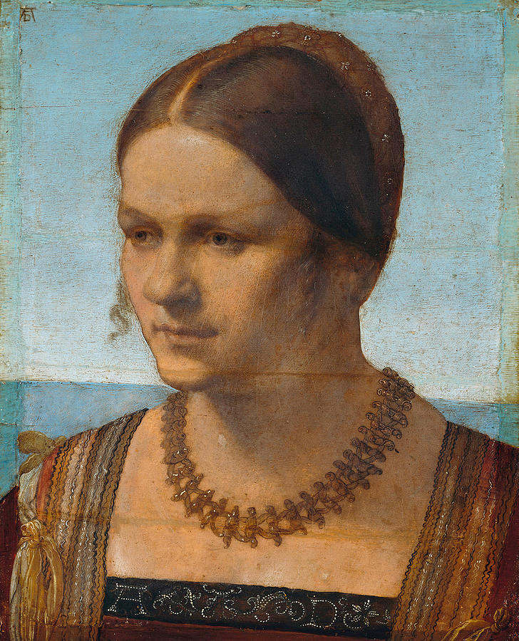Portrait of a young Venetian Lady Painting by Albrecht Duerer