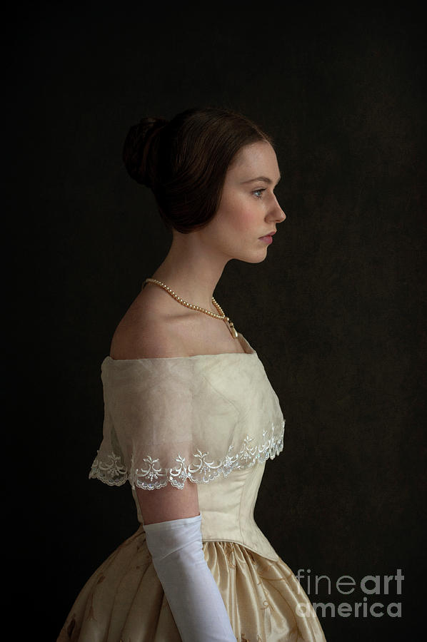 Portrait Of A Young Victorian Woman From 1840s Photograph by Lee Avison