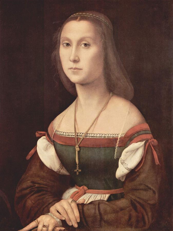 Raphael Painting - Portrait of a Young Woman aka La Muta - 1507 by Raphael