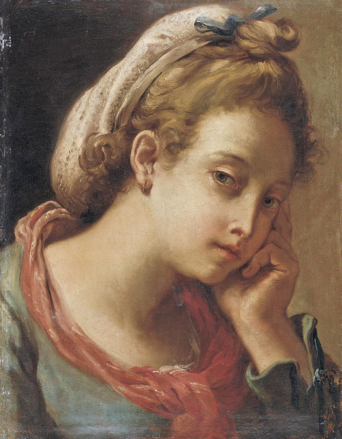 Portrait of a Young Woman Painting by Gaetano Gandolfi