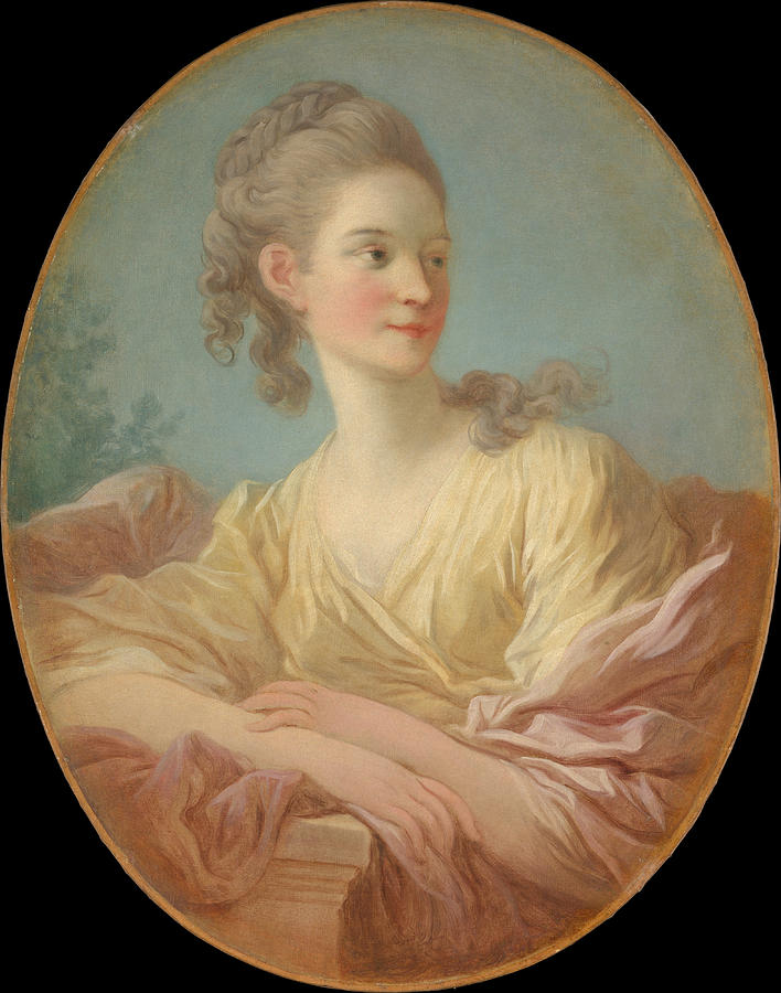 Portrait of a Young Woman  Painting by Jean-Honore Fragonard