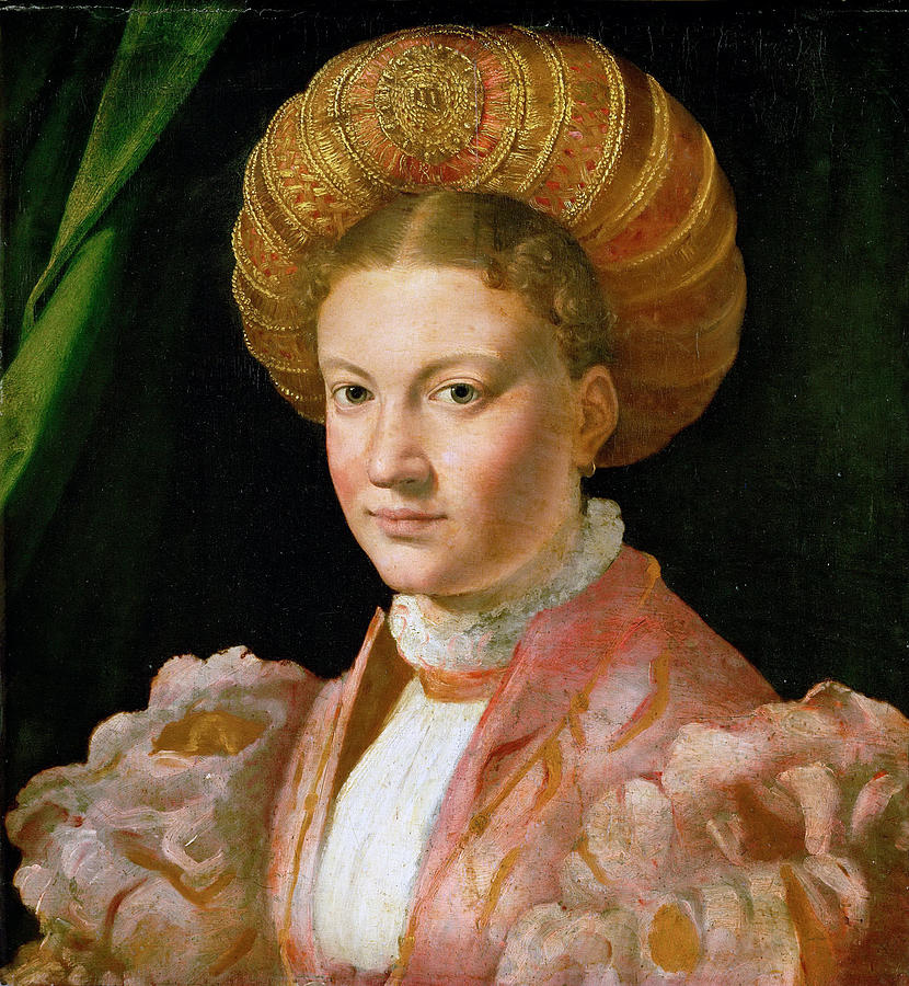 Portrait of a young woman Painting by Parmigianino