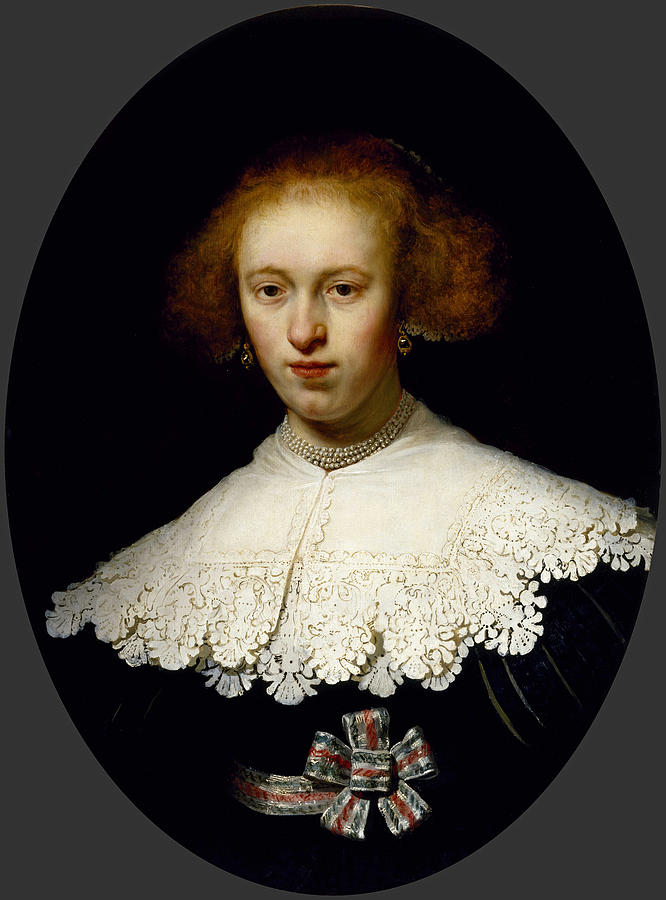 Portrait of a Young Woman Painting by Rembrandt