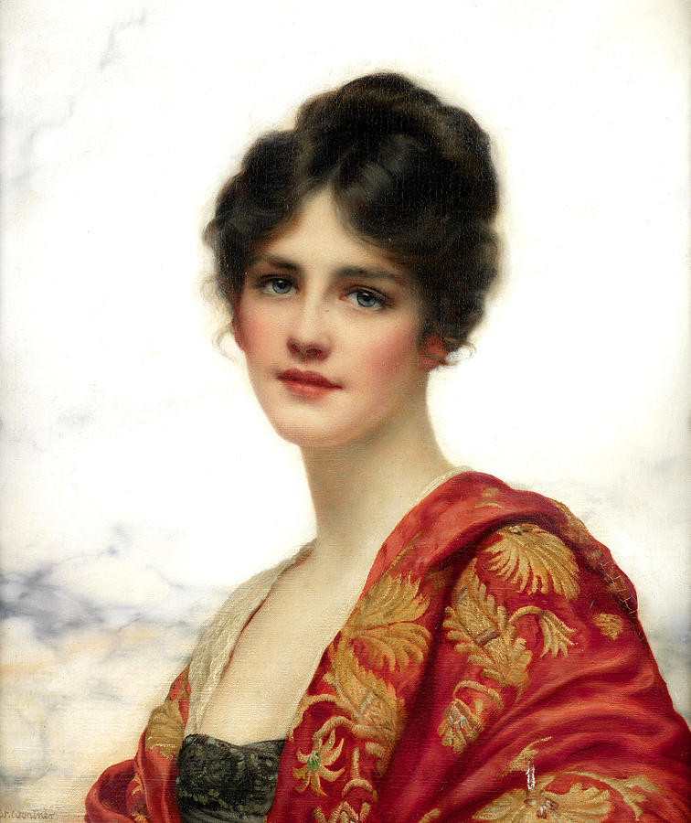 Neo-classicism Painting - Portrait of a Young Woman by William Clarke Wotner