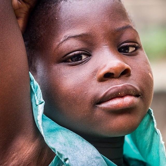 Portrait Photograph - Portrait Of A Young #yoruba Girl From by Zsolt Repasy
