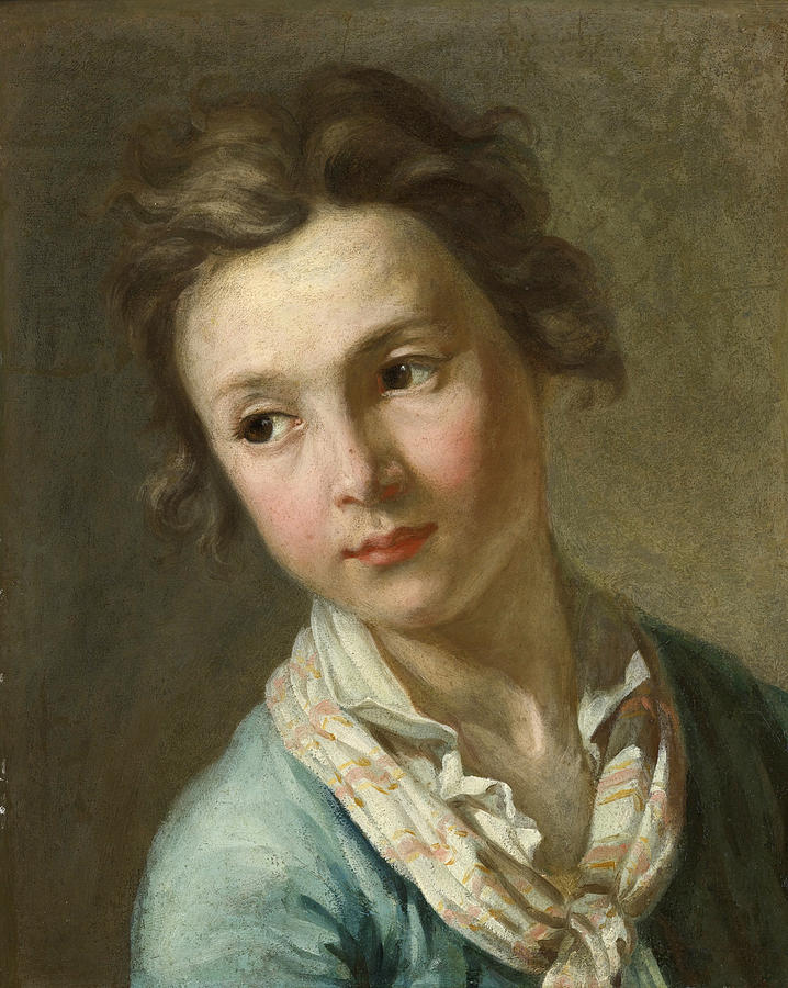 Portrait of a Youth Painting by Antoine Rivalz