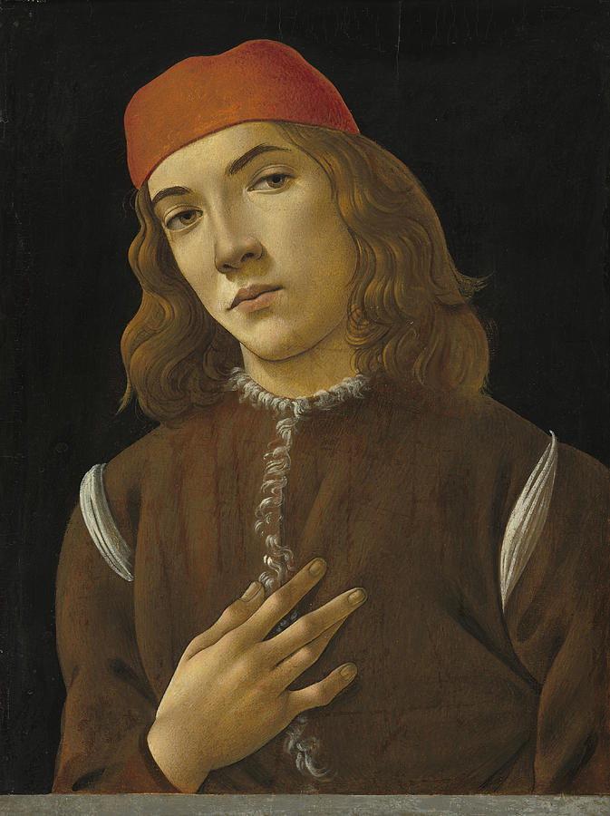 Sandro Botticelli Painting - Portrait Of A Youth by Sandro Botticelli