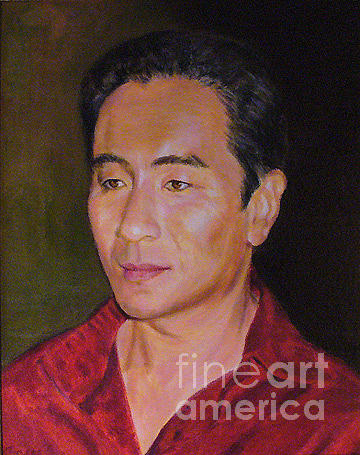 Actor Painting - Portrait of actor Anthony Brandon Wong by Anees Peterman