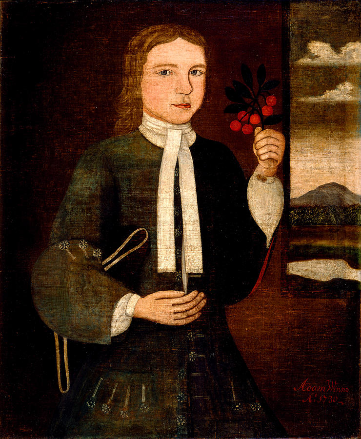Portrait of Adam Winne Painting by Pieter Vanderlyn
