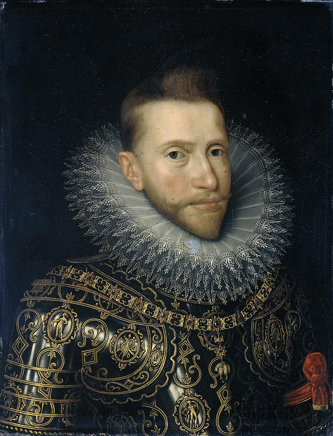 Portrait of Albert VII Archduke of Austria Painting by Workshop of Frans Pourbus the Younger