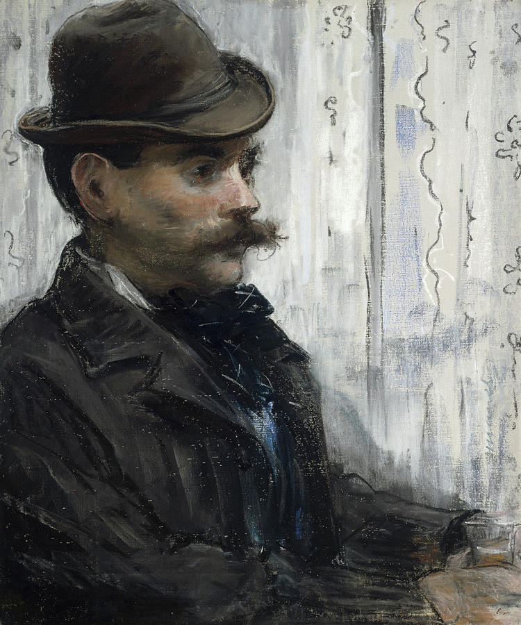 Edouard Manet Painting - Portrait of Alphonse Maureau by Edouard Manet