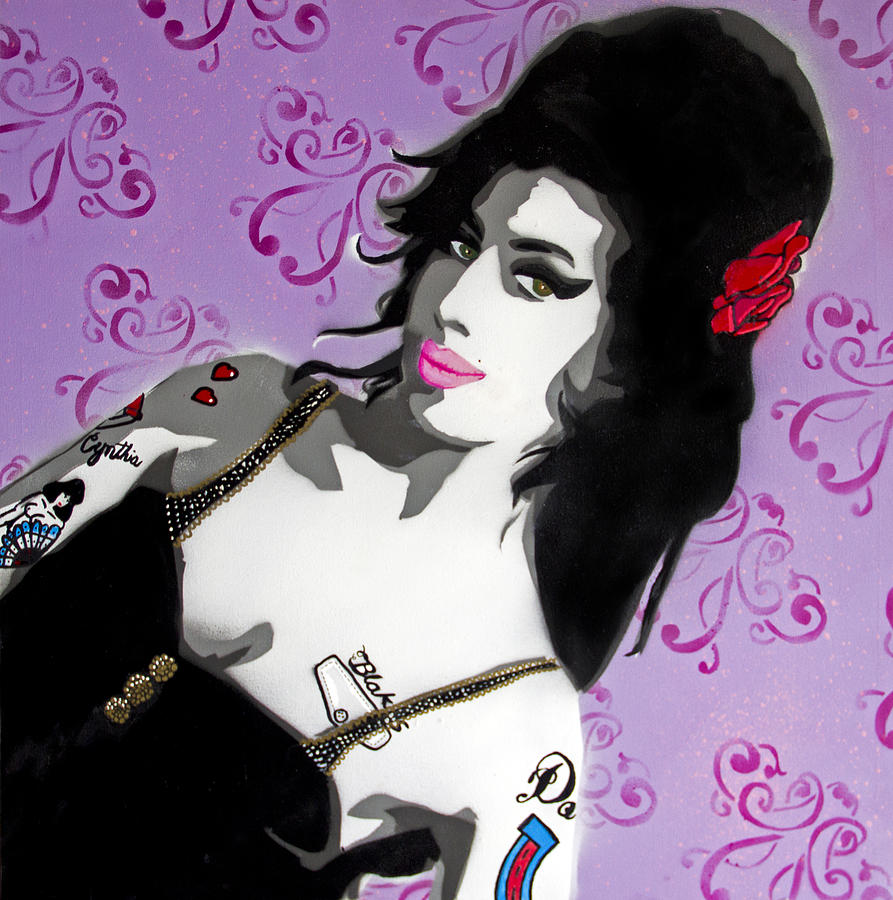 Amy Winehouse Painting - Portrait of Amy Winehouse by Victor Cavalera