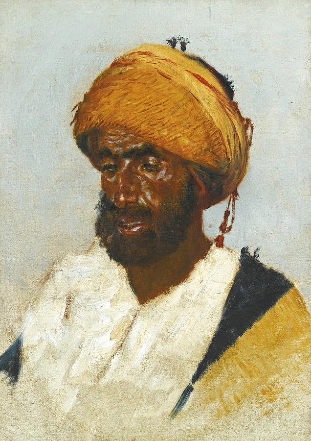 Portrait of an Arab Painting by Vasily Vereshchagin