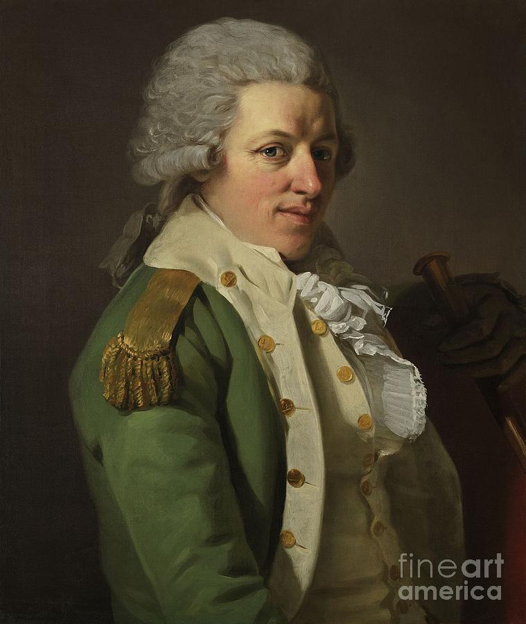 Portrait Of An Aristocrat In Uniform Painting by Celestial Images