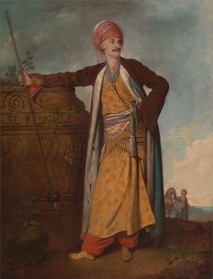 Portrait of an Armenian by Richard Cosway, 1771 Painting by Celestial Images