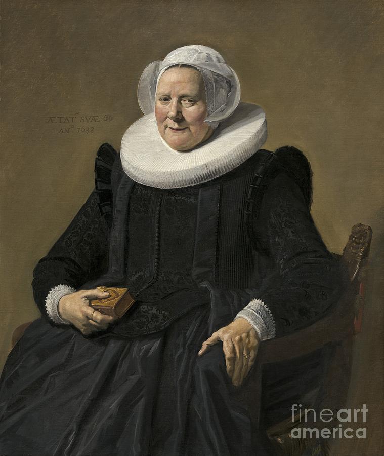 Portrait Of An Elderly Lady Painting by Frans Hals