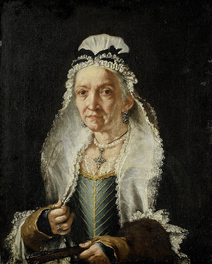 Portrait of an Old Lady Painting by Circle of Fra Galgario