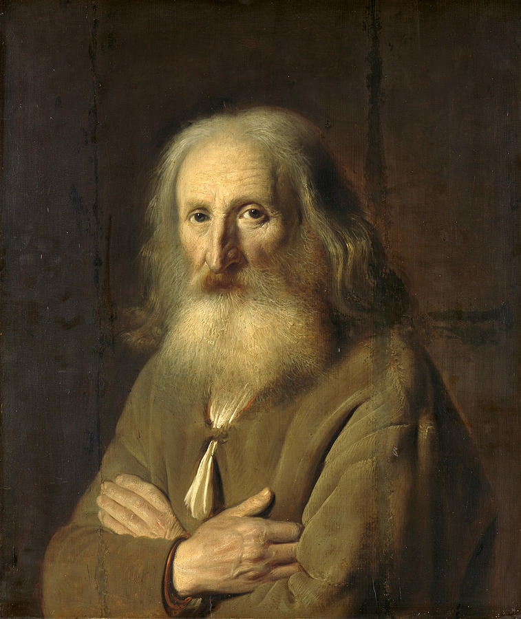 Portrait of an Old Man Painting by Simon Kick