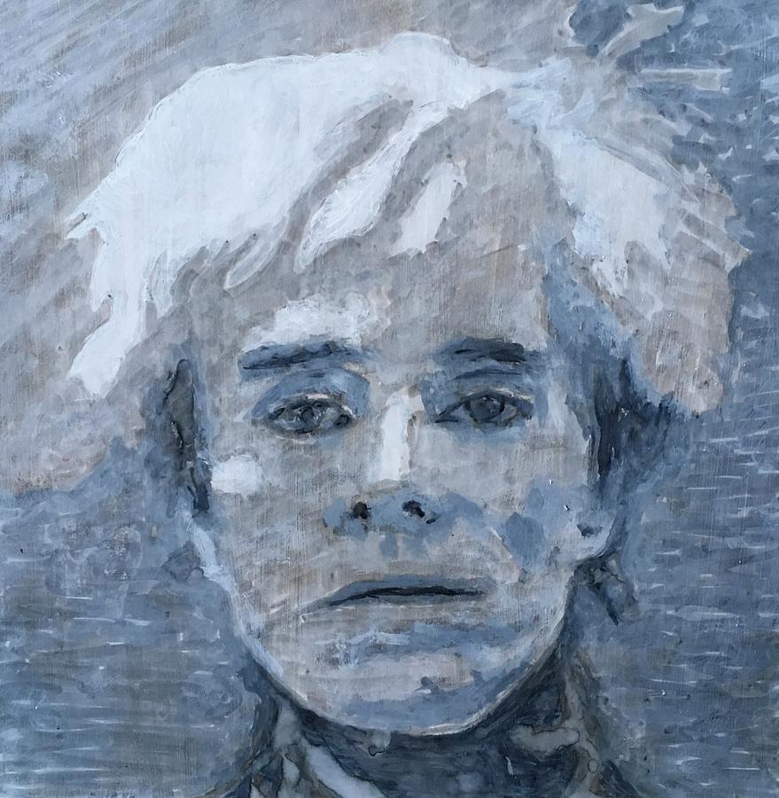 Portrait of Andy Warhol Painting by Paula McColm