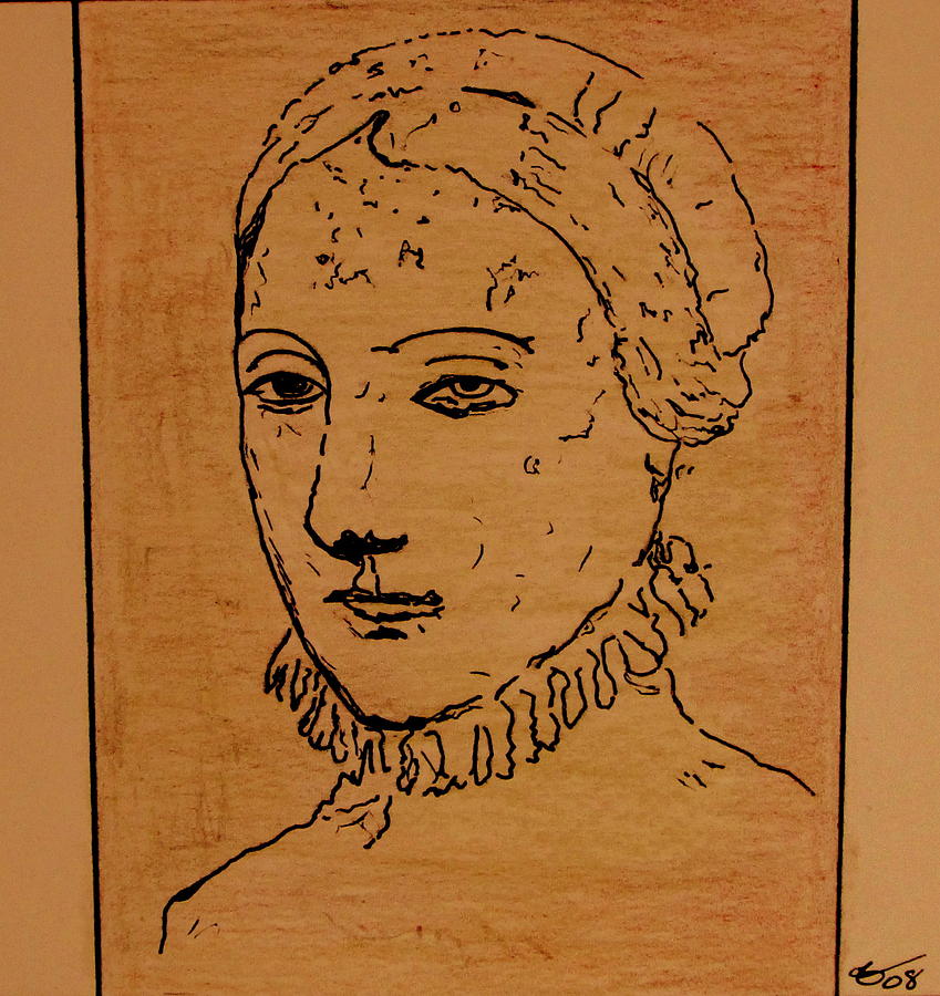Portrait of Anne Drawing by Bill OConnor