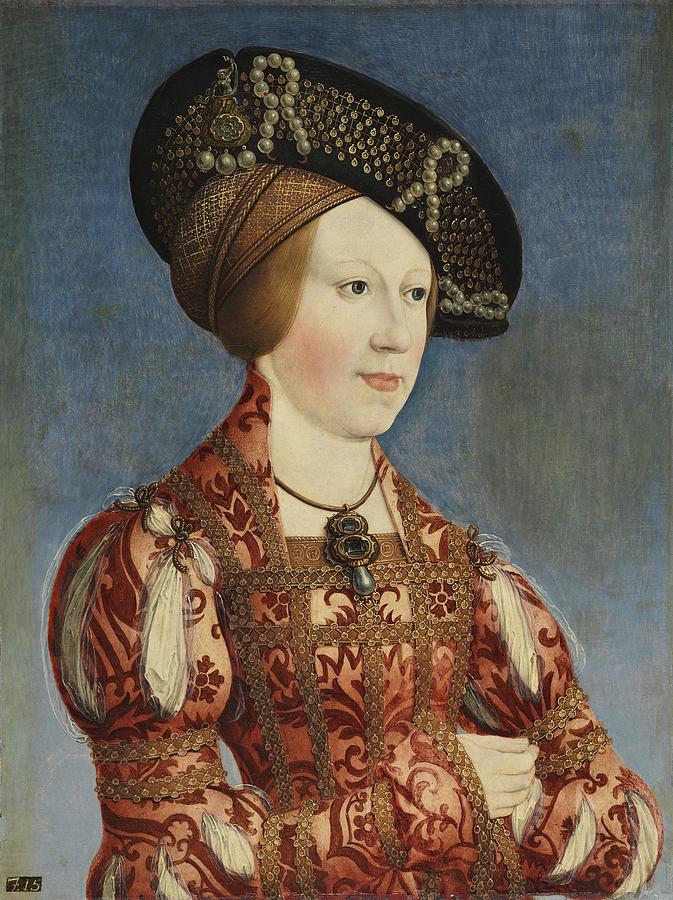Portrait of Anne of Hungary and Bohemia, Hans Maler Painting by Celestial Images