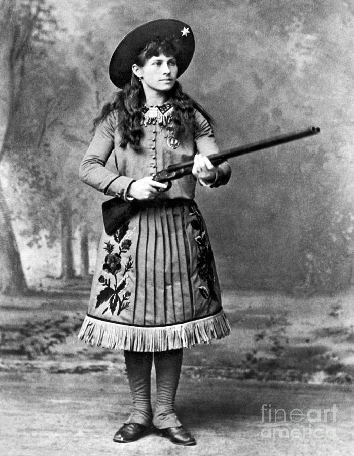 Portrait Of Annie Oakley Photograph by American School